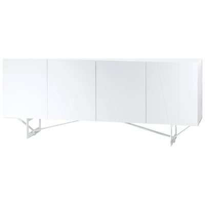 Bellini Modern Living Chests and Cabinets, Whitesnow, 