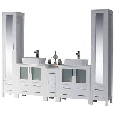 Blossom Bathroom Vanities, Double Sink Vanities, Over 90, Modern, White, Modern, 842708125742, 001 102 01 V