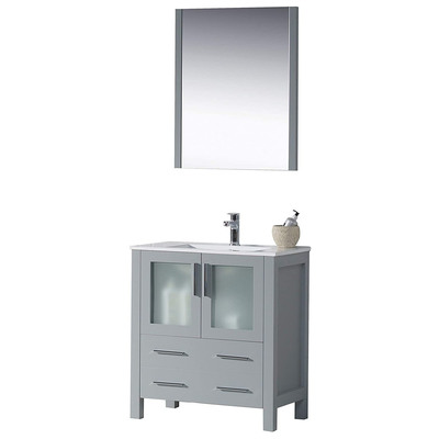 Blossom Bathroom Vanities, Under 30, Modern, Gray, Modern, 842708124455, 001 30 15 C M