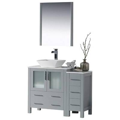 Bathroom Vanities Blossom Sydney 001 42S 15 V M 842708124837 40-50 Modern Gray 25 