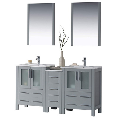 Blossom Bathroom Vanities, Double Sink Vanities, 50-70, Modern, Modern, 842708125087, 001 60S1 15 C M