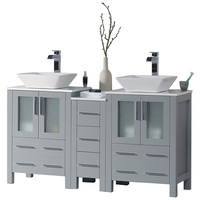 Blossom Bathroom Vanities, Double Sink Vanities, 50-70, Modern, Modern, 842708125094, 001 60S1 15 V
