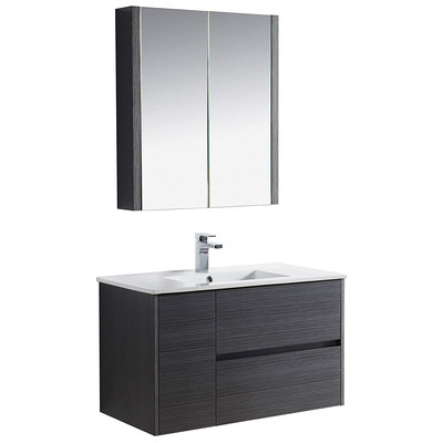 Bathroom Vanities Blossom Valencia 016 36 16 C MC 842708123755 30-40 Modern Gray 25 