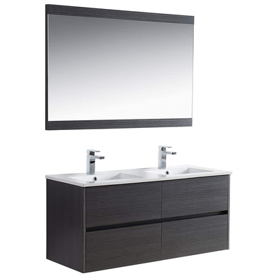 Blossom Bathroom Vanities, Double Sink Vanities, 40-50, Modern, Gray, Modern, 842708123847, 016 48 16D C M
