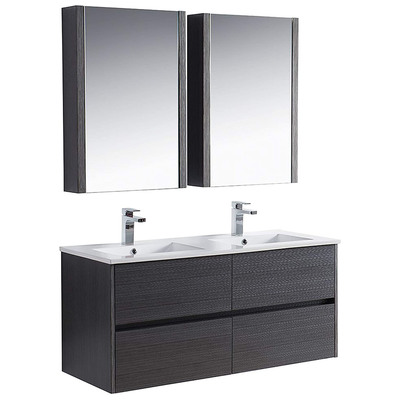Blossom Bathroom Vanities, Double Sink Vanities, 40-50, Modern, Gray, Modern, 842708123854, 016 48 16D C MC