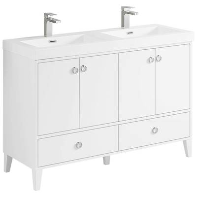 Blossom Bathroom Vanities, Double Sink Vanities, 40-50, Modern, White, Modern, 842708123380, 023 48 01D A