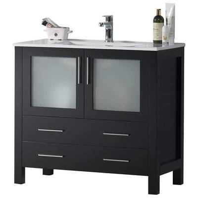 Bathroom Vanities Blossom Sydney V8001 36 02 842708103191 30-40 Modern Dark Brown Cabinets Only 25 