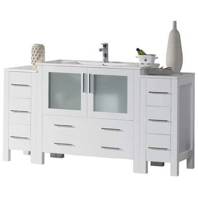 Bathroom Vanities Blossom Sydney V8001 60S2 01 842708125117 50-70 Modern White Cabinets Only 25 