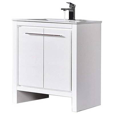 Bathroom Vanities Blossom Milan V8014 30 01 842708110601 Under 30 Modern White Cabinets Only 25 