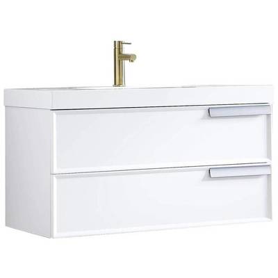 Blossom Bathroom Vanities, 30-40, Modern, White, Cabinets Only, Modern, 842708122758, V8020 36 01