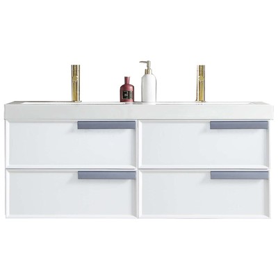 Blossom Bathroom Vanities, 40-50, Modern, White, Cabinets Only, Modern, 842708122796, V8020 48 01