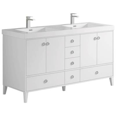 Bathroom Vanities Blossom Lyon V8023 60 01 842708123434 50-70 Modern White Cabinets Only 25 