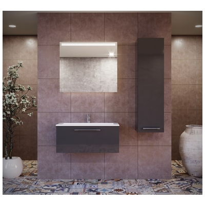 Casa Mare Bathroom Vanities, Single Sink Vanities, Wall Mount Vanities, PIANA, Piana60GG-24