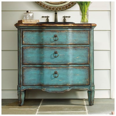 Bathroom Vanities Cole and Co Designer Series Rustic Turquoise Finish on Pop Rustic Turquoise Finish with G 11.22.275532.38 753182121550 30-40 Traditional Optional Top 25 