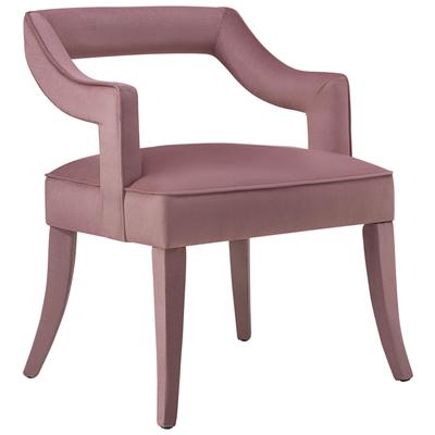 Chairs Contemporary Design Furniture Tifffany-Chair Velvet Pink CDF-A211 806810354735 Dining Chairs Pink Fuchsia blush 