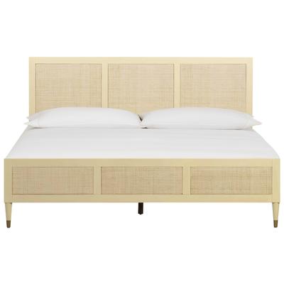Beds Contemporary Design Furniture Sierra-Bed Rubberwood Buttermilk CDF-B44103 793611834019 Beds Queen 