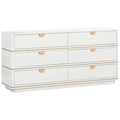 Contemporary Design Furniture Bedroom Chests and Dressers, , , , Cream, Acacia,MDF,Plastic, Dressers, 793580629005, CDF-B54252,Over 50 in.,Over 60 in.,Under 20 in.