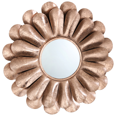 Mirrors Contemporary Design Furniture Blossom-Mirror Rose Gold CDF-C18143 806810357262 Mirrors 