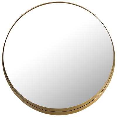 Mirrors Contemporary Design Furniture Rella-Mirror Iron Brass CDF-C18215 793611828834 Mirrors Round 