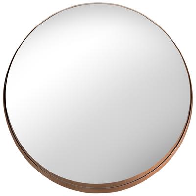 Mirrors Contemporary Design Furniture Jamie-Mirror Iron Copper CDF-C18216 793611828841 Mirrors Round 