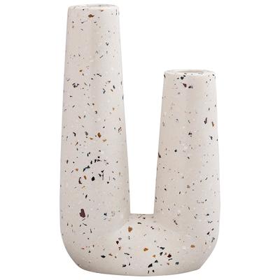 Vases-Urns-Trays-Finials Contemporary Design Furniture Terrazzo-Vase Concrete White Terrazzo CDF-C18334 793611831797 Vases White snow Urns Vases Concrete 0-20 