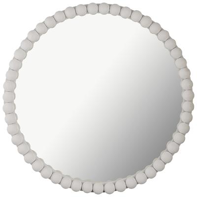 Mirrors Contemporary Design Furniture Baria-Mirror Glass Iron Wood White CDF-C18383 793611834798 Mirrors 