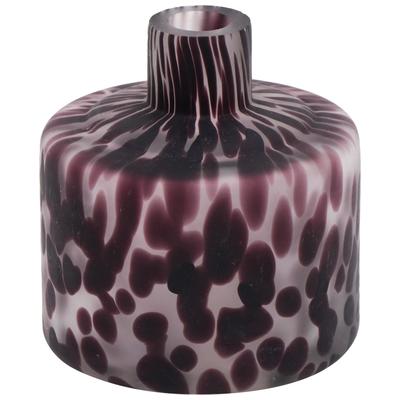 Vases-Urns-Trays-Finials Contemporary Design Furniture Pickle-Vase Glass Purple Transparent CDF-C18507 793580625113 Vases Purple Plum Urns Vases Glass 0-20 