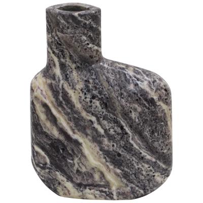 Vases-Urns-Trays-Finials Contemporary Design Furniture Pika-Vase Marble Grey Marble CDF-C18509 793580625137 Vases Gray Grey Urns Vases Marble 0-20 