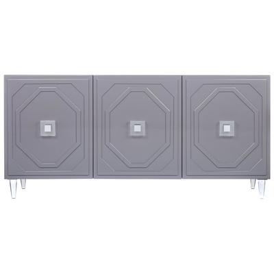 Contemporary Design Furniture Buffets and Cabinets, Gray,Grey, Contemporary,Glam, Buffet, Acacia Wood, MDF, Metal,Acacia,Concrete,Acrylic,MDF,MDF,METAL,Solid Acacia Wood, MDF,Wood, Acacia Wood, MDF, Metal,Grey Lacquer,Grey,MDF, Plywood, Rubber Wood,M