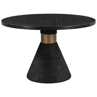 Accent Tables Contemporary Design Furniture Rishi-Table Acacia Black CDF-D44049 793611828582 Dining Tables Accent Tables accent 
