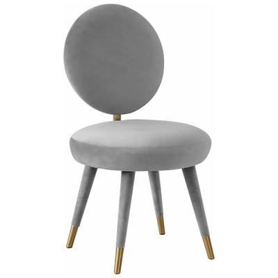 Dining Room Chairs Contemporary Design Furniture Kylie-Chair Velvet Light Grey CDF-D44138 793611834989 Dining Chairs Gold Gray Grey Velvet Gold OCHRE OrangeVelvet 