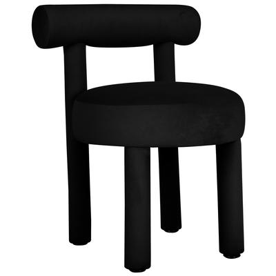Contemporary Design Furniture Dining Room Chairs, Black,ebony, HARDWOOD,Velvet,Wood,MDF,Plywood,Beech Wood,Bent Plywood,Brazilian Hardwoods, Black,DarkVelvet,Wood,Plywood, Black, Velvet,Wood, Dining Chairs, 793580624000, CDF-D68591