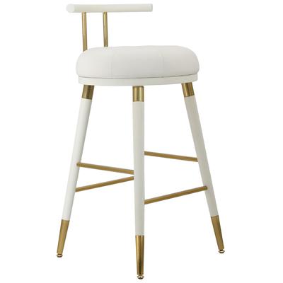 Contemporary Design Furniture Bar Chairs and Stools, Gold,White,snow, Bar,Counter, Leather, White, Ash,Iron,Vegan Leather, Stools, 793580626707, CDF-D68687