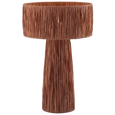 Accent Tables Contemporary Design Furniture Shelby-Lamp Raffia Brick CDF-G18378 793611833890 Table Lamps Metal Tables metal aluminum ir 