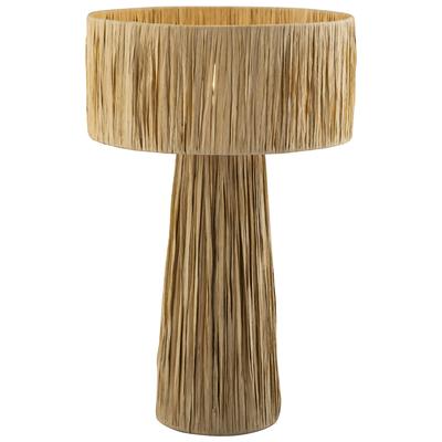 Accent Tables Contemporary Design Furniture Shelby-Lamp Raffia Natural CDF-G18380 793611833913 Table Lamps Metal Tables metal aluminum ir 