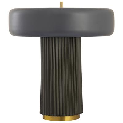 Accent Tables Contemporary Design Furniture Kamryn-Lamp Iron Grey Olive CDF-G18407 793580617637 Table Lamps Metal Tables metal aluminum ir 