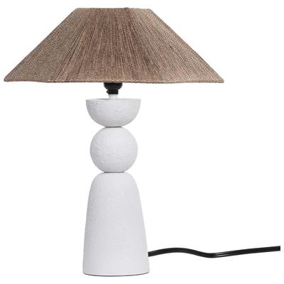 Accent Tables Contemporary Design Furniture Shabby-Lamp Iron Jute Black Natural White CDF-G18444 793580623614 Table Lamps Metal Tables metal aluminum ir 