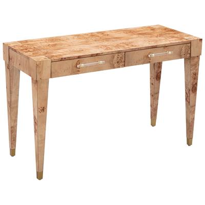 Desks Contemporary Design Furniture Brandyss- Desk Acacia Iron MDF Plywood Veneer Natural CDF-H54193 793580620354 Desks MDF Metal Aluminum Stainless S 