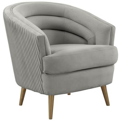 Chairs Contemporary Design Furniture Jules-Chair Plywood Stainless Steel Velvet Light Grey CDF-IHS68541 793580623218 Accent Chairs Gray Grey Accent Chairs Accent 