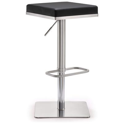 Bar Chairs and Stools Contemporary Design Furniture Bari-Stool Stainless Steel Black CDF-K3620 641676978301 Stools Black ebony Bar Footrest 