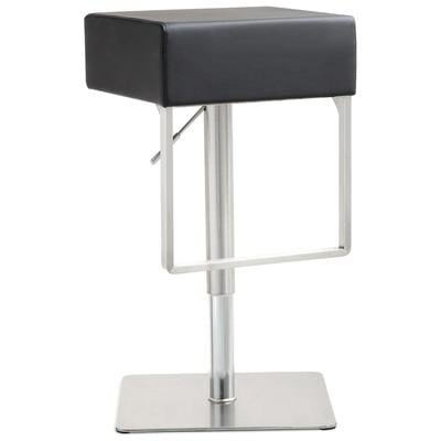 Bar Chairs and Stools Contemporary Design Furniture Seville-Stool Stainless Steel Black CDF-K3630 641676979155 Stools Black ebony Bar Footrest 