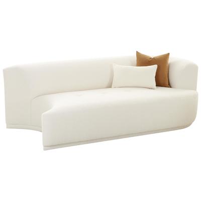 Sofas and Loveseat Contemporary Design Furniture Fickle-Loveseat Boucle Wood Cream CDF-L68669 793580626325 Loveseats Loveseat Love seatSofa Contemporary Contemporary/Mode 