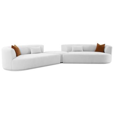 Contemporary Design Furniture Sofas and Loveseat, Loveseat,Love seatSectional,Sofa, Velvet, Contemporary,Contemporary/ModernModern,Nuevo,Whiteline,Contemporary/Modern,tov,bellini,rossetto, Grey, Velvet,Wood, Sectionals, 793580627285, CDF-L6866-G-SEC1
