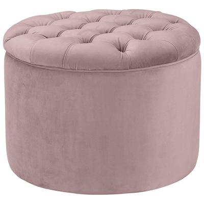 Ottomans and Benches Contemporary Design Furniture Queen-Ottoman Velvet Blush CDF-OC146 806810354575 Ottomans Pink Fuchsia blush 