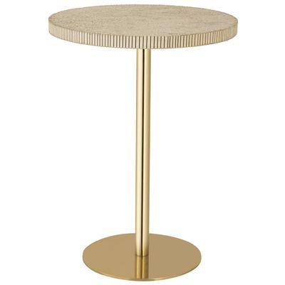 Accent Tables Contemporary Design Furniture Fiona-Table Iron Stone Gold Natural Stone CDF-OC18350 793611832268 Side Tables Metal Tables metal aluminum ir 