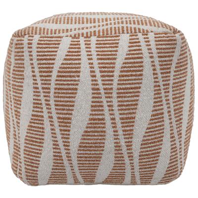 Ottomans and Benches Contemporary Design Furniture Ember-Pouf Cotton Polyester Cream Natural CDF-OC18533 793580625939 Ottomans Brown sableCream beige ivory s Pouf 