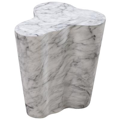 Accent Tables Contemporary Design Furniture Slab-Table Concrete White Marble CDF-OC44039 793611828704 Side Tables Accent Tables accentSide Table 
