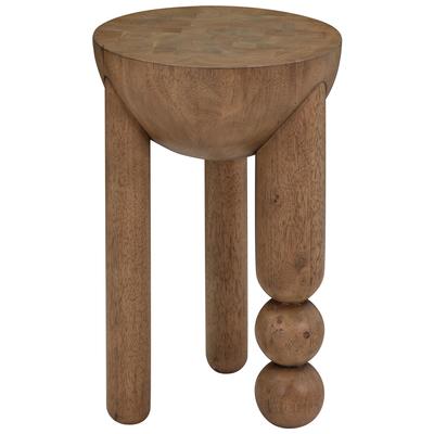 Accent Tables Contemporary Design Furniture Morse-Table Rubberwood Cognac CDF-OC54198 793580621290 Side Tables Wooden Tables wood mahogany te 