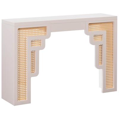 Accent Tables Contemporary Design Furniture Suzie-Console MDF Rattan Cream CDF-OC54207 793580622549 Console Tables Accent Tables accentConsole 