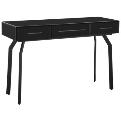 Desks Contemporary Design Furniture Glass Iron MDF Black CDF-OC68577 793580623768 Console Tables Glass MDF Metal Aluminum Stain 